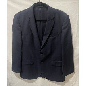 Hugo Boss Guabello Super 120 Sz 40S Extra Slim Fit Wool Blue Sport Coat Jacket